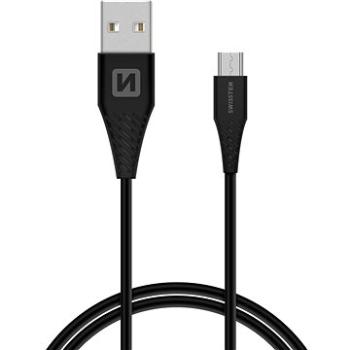 Swissten datový kabel micro USB 1.5m prodloužený konektor černý  (71504303)