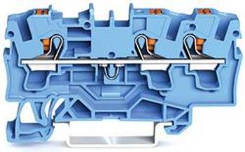 Průchodková svorka WAGO 2204-1304, pružinové připojení , 6.20 mm, modrá, 50 ks