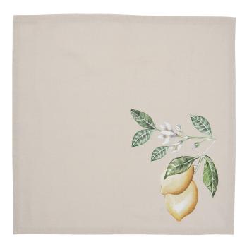 Set 6 bavlněných ubrousků s motivem citronů Lemons & Leafs - 40*40 cm LEL43