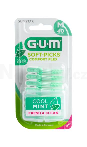 GUM Soft Picks Comfort Flex Regular/Medium Mint mezizubní kartáček 40 ks