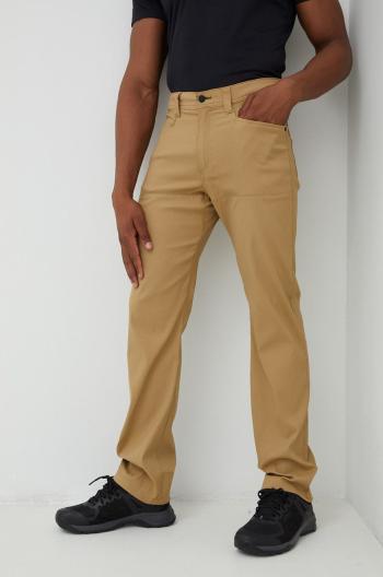 Kalhoty Wrangler Atg pánské, béžová barva, jednoduché