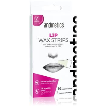 andmetics Wax Strips Lips voskové depilační pásky na horní ret 16 ks