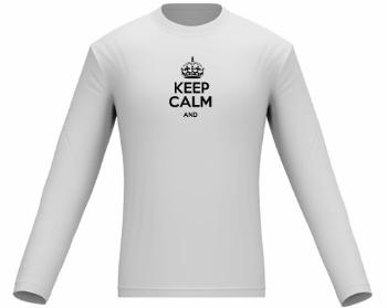 Pánské tričko dlouhý rukáv Keep calm