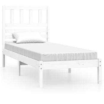 Rám postele bílý masivní borovice 75 × 190 cm Small Single, 3100984 (3100984)