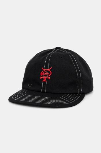 Kšiltovka Quiksilver Mercury Cap černá barva, s potiskem, AQYHA05461