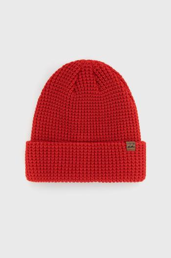 Čepice Billabong červená barva, z husté pleteniny