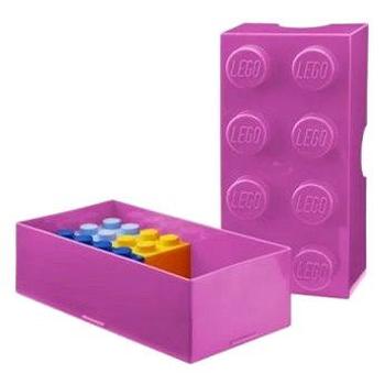 LEGO Box na svačinu 100 x 200 x 75 mm - růžový (5706773402397)