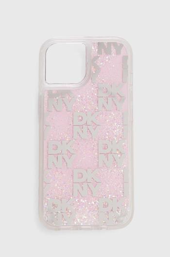 Obal na telefon Dkny iPhone 15 / 14 / 13 6.1" růžová barva, DKHCP15SLCPEPP