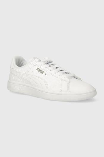 Sneakers boty Puma Smash 3.0 Superlogo bílá barva, 395090