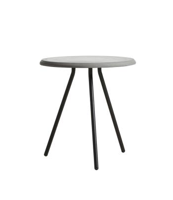 Odkládací stolek "Soround", 4 varianty - Woud Varianta: Ø 45 cm - beton | černé nohy (48,3 cm)