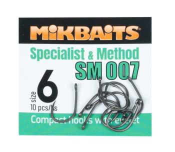 Mikbaits háčky specialits & method sm 007 hook 10 ks - 8