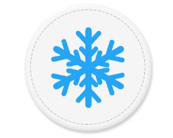 Placka magnet Sněhová vločka