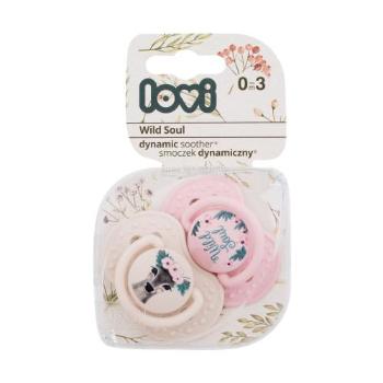 LOVI Wild Soul Dynamic Soother Girl 0-3m 2 ks dudlík pro děti