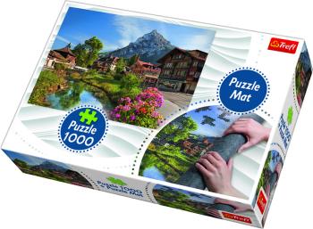 Puzzle Alpy v létě 1000 dílků podložka na stavění