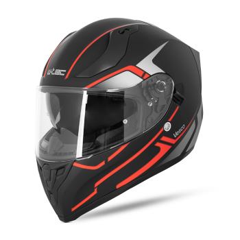 Integrální přilba W-TEC Vesco  XXL (63)  Black Matt-Corsa Red