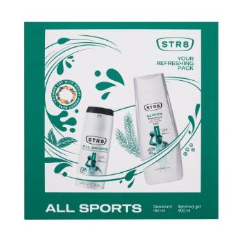 STR8 All Sports dárková kazeta antiperspirant 150 ml + sprchový gel 400 ml pro muže deospray