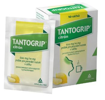 Tantogrip 600 mg/10 mg citrón sáčky 10 ks