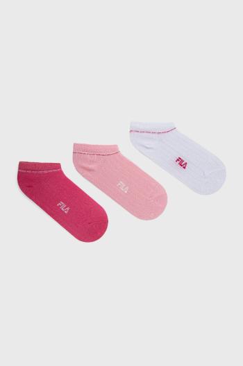 Ponožky Fila ( 3-pak) růžová barva