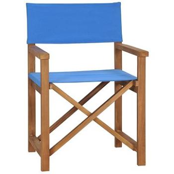 Režisérská židle masivní teak modrá 47412 (47412)