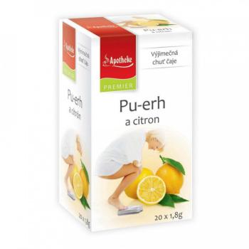 Apotheke Pu-erh a citron čaj nálevové sáčky 20x1,8 g