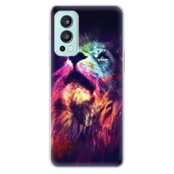 Odolné silikonové pouzdro iSaprio - Lion in Colors - OnePlus Nord 2 5G