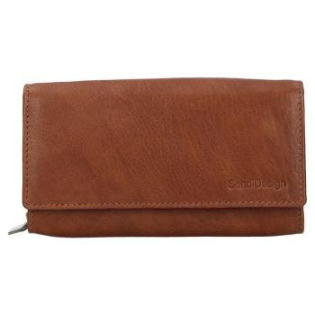 Dámská kožená peněženka SendiDesign Aneta - koňak