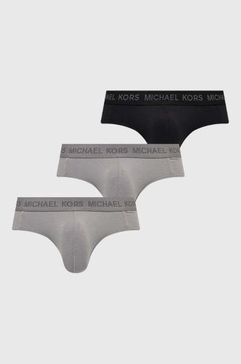 Spodní prádlo Michael Kors 3-pack pánské, šedá barva