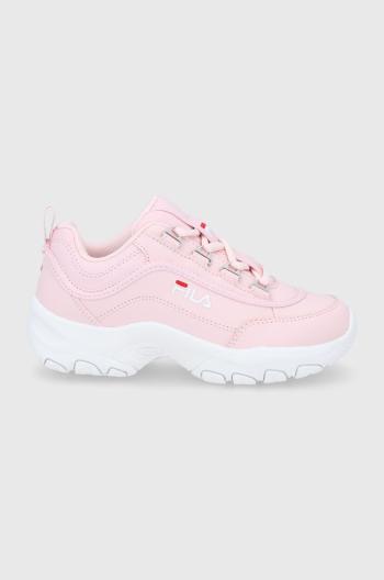 Dětské boty Fila růžová barva