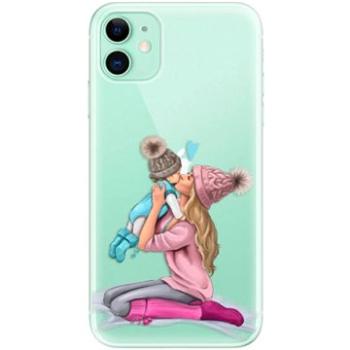iSaprio Kissing Mom - Blond and Boy pro iPhone 11 (kmbloboy-TPU2_i11)