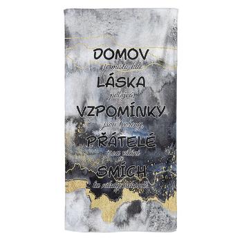 Osuška Domov, láska a smích (Velikost osušky: 100x170cm)