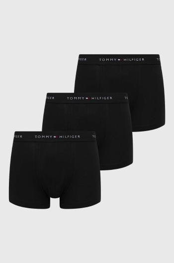 Boxerky Tommy Hilfiger 3-pack pánské, černá barva