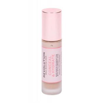 Makeup Revolution London Conceal & Hydrate 23 ml make-up pro ženy F3