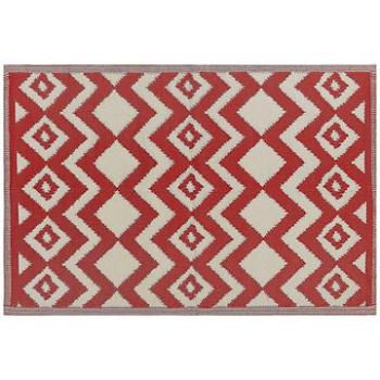 Venkovní koberec 120 x 180 cm červený DEWAS, 204576 (beliani_204576)