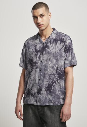 Urban Classics Tye Dye Viscose Resort Shirt dark - L