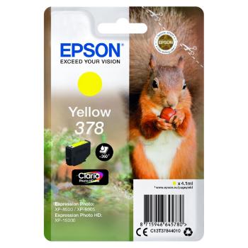 EPSON T3784 (C13T37844010) - originální cartridge, žlutá, 4,1ml