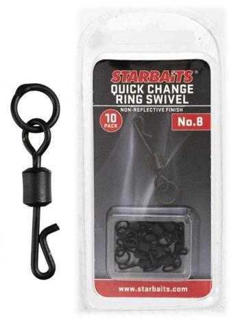 Starbaits Obratlík s kroužkem Quick Change č.8 10ks