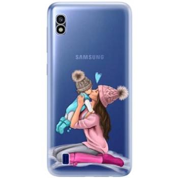 iSaprio Kissing Mom - Brunette and Boy pro Samsung Galaxy A10 (kmbruboy-TPU2_GalA10)