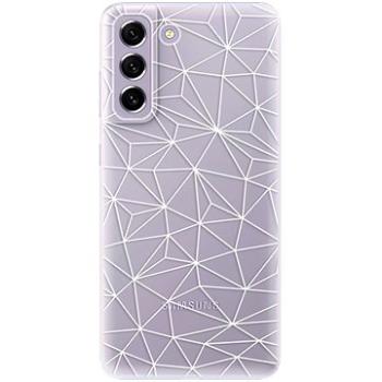 iSaprio Abstract Triangles 03 - white pro Samsung Galaxy S21 FE 5G (trian03w-TPU3-S21FE)