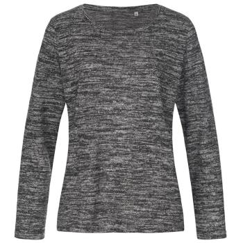Stedman Dámský svetr s dlouhým rukávem - Tmavě šedý melír | XL