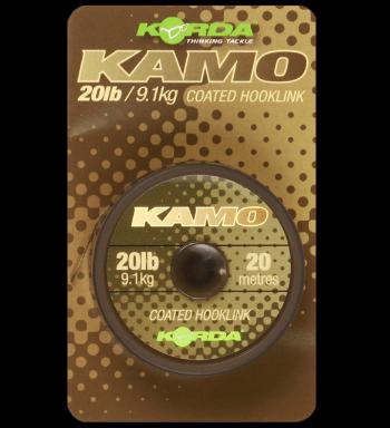 Korda návazcová šňůrka kamo coated hooklink 20 m - 15 lb 6,8 kg