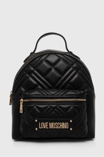 Batoh Love Moschino dámský, černá barva, malý, hladký, JC4148PP1LLA0000