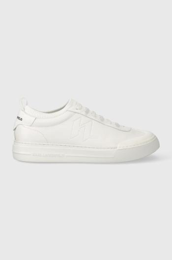 Kožené sneakers boty Karl Lagerfeld T/KAP KC bílá barva, KL51423