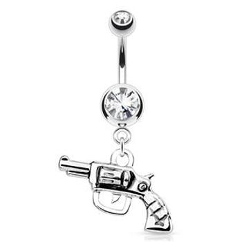 Šperky4U Piercing do pupíku - revolver - WP01309