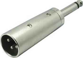 XLR adaptér Kash 55030, XLR zástrčka - jack zástrčka 6,3 mm, mono, pólů 3, 1 ks