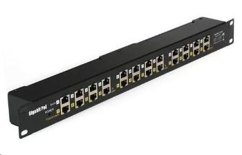 POE injektor panel pasivní, gigabitový - 12 portů, stíněný, INJ-PAN12-GB