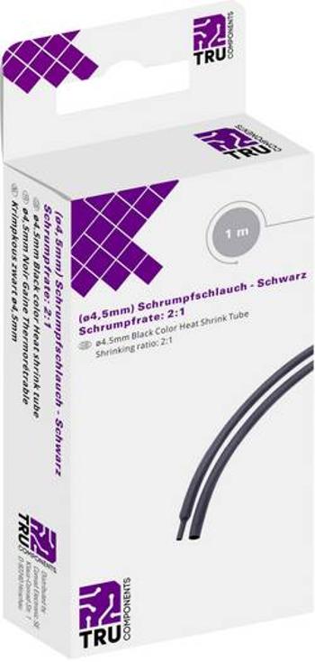 Smršťovací bužírka bez lepidla TRU COMPONENTS T1904CA030 2:1, 4.50 mm, černá, 1 m