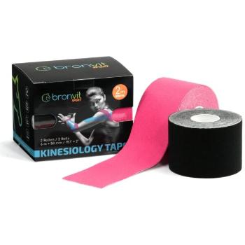 BronVit SPORT KINESIO TAPE SET 5CM X 6 M Set kinesiologických tejpů, růžová, velikost 600