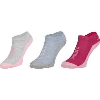 Umbro LOW LINER JUNIORS 3P Dětské ponožky, růžová, velikost 24-27