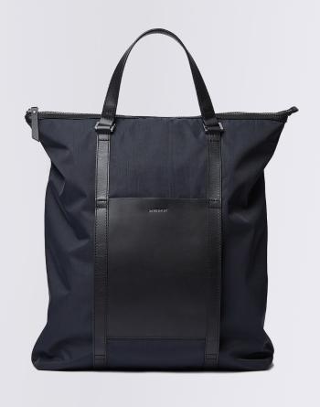 Batoh Sandqvist Marta Black with Black Leather 14 l