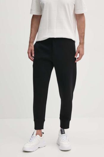 Kalhoty Emporio Armani pánské, černá barva, jogger